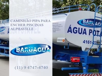 Caminhão Pipa para Encher Piscinas Alphaville