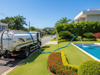 Encher piscina Tamboré